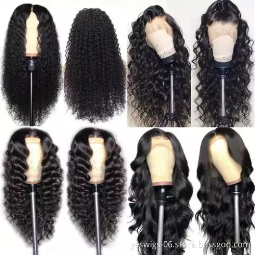 Wholesale Highlight 1b Honey Brown Color Kinky Curly 100% Human Hair Lace Frontal Wigs Full Hd Lace Front Wigs For Black Women